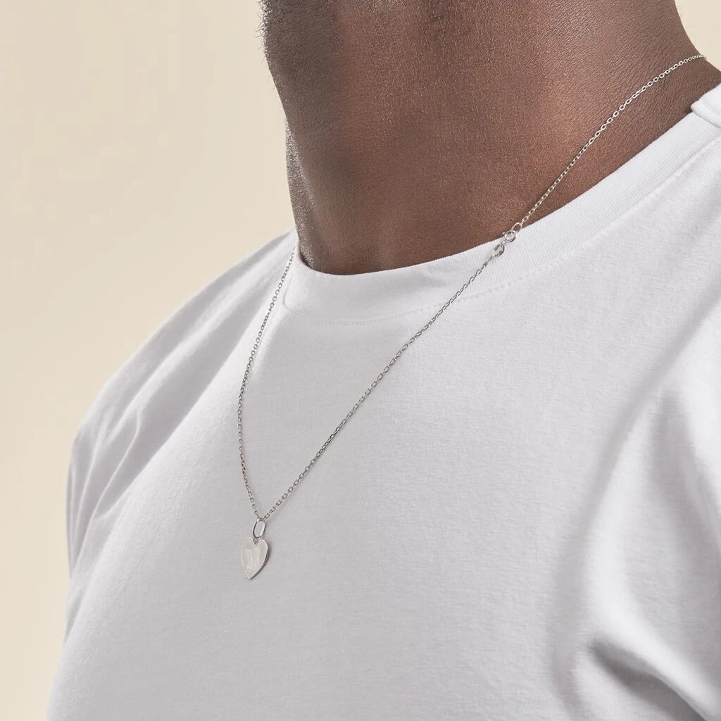 Pendentif Ange Coeur Or Blanc – Image 5