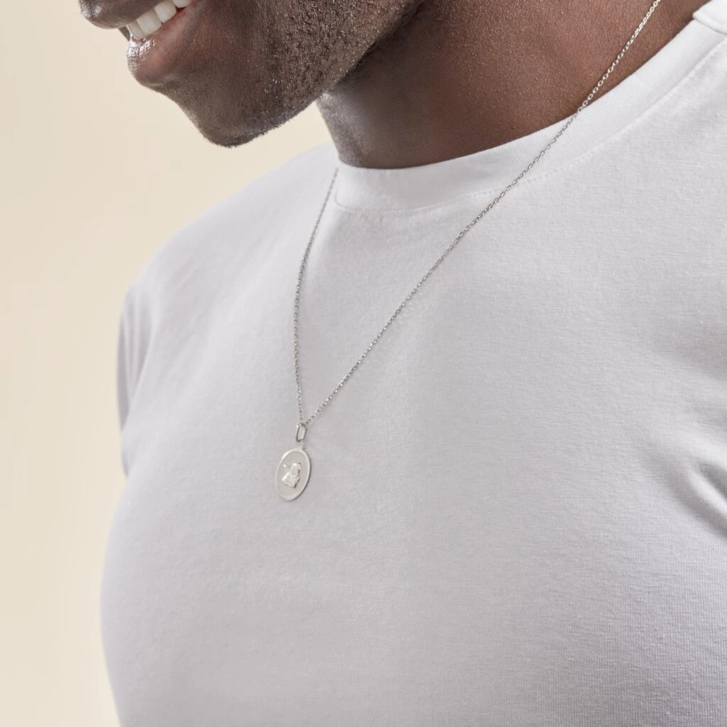 Pendentif Hannae Or Blanc – Image 6