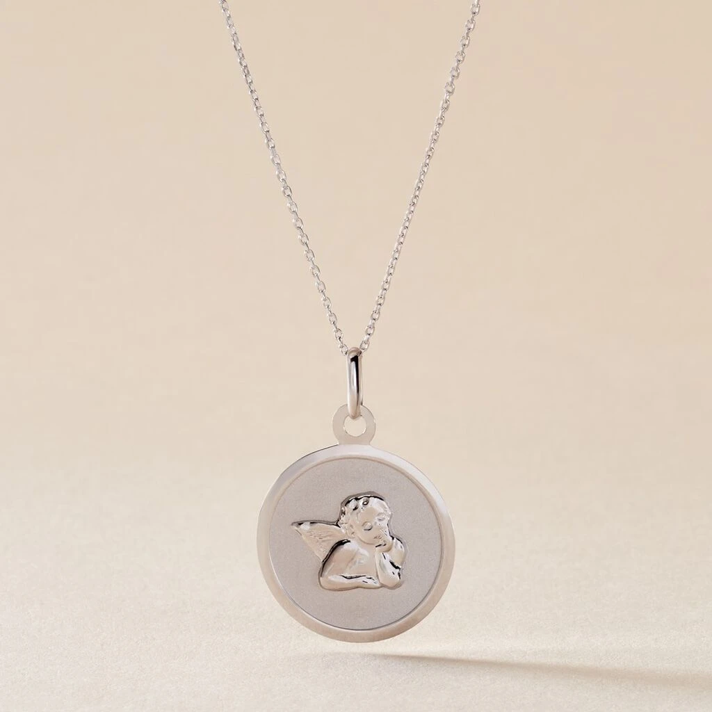 Pendentif Hannae Or Blanc – Image 3