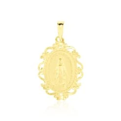 Médaille Or Jaune Vierge