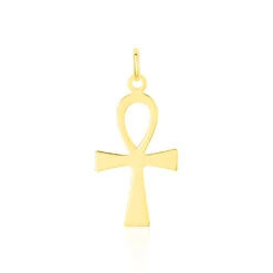 Pendentif Basilissa Croix De Vie Or Jaune