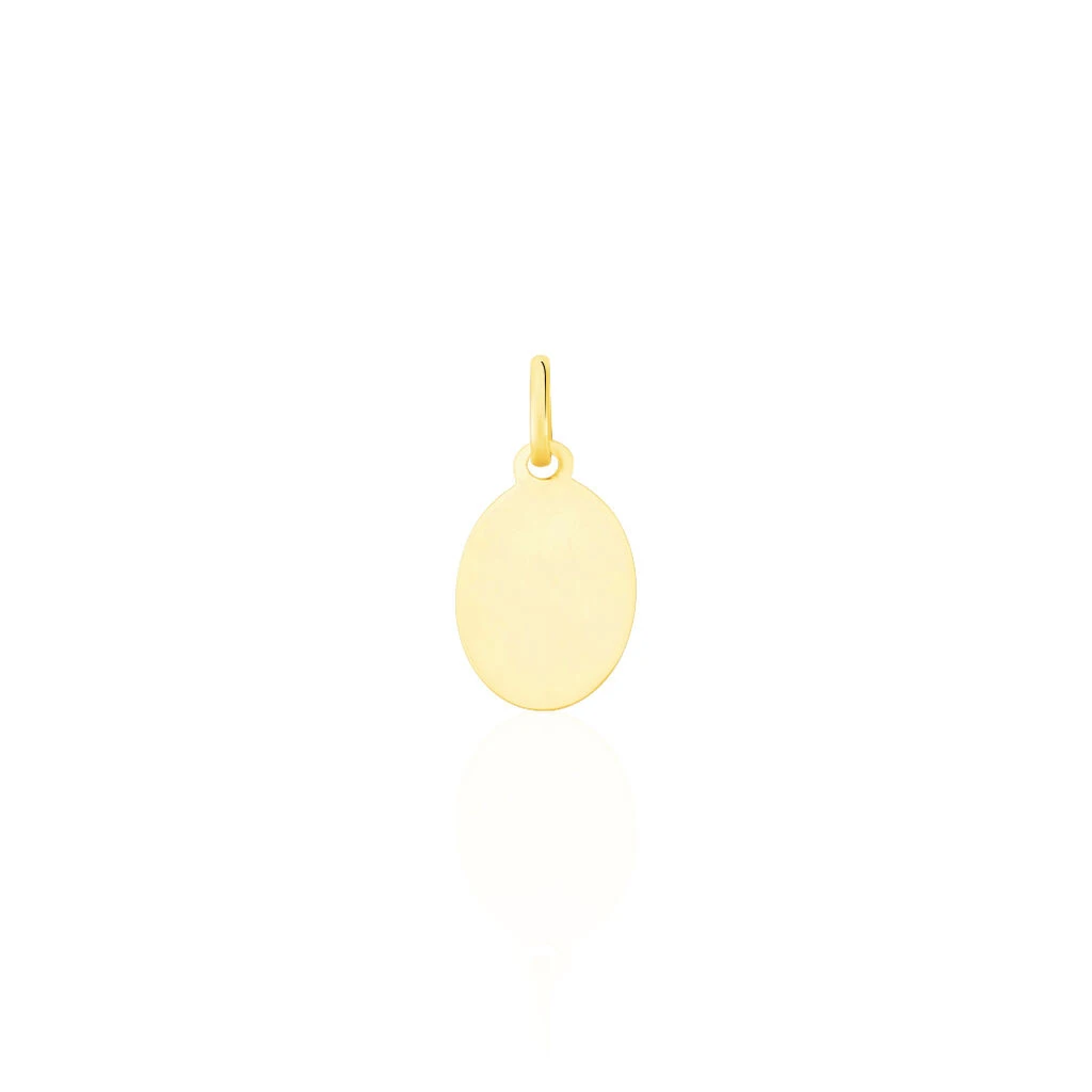 Pendentif Vierge Ovale Or Jaune – Image 2