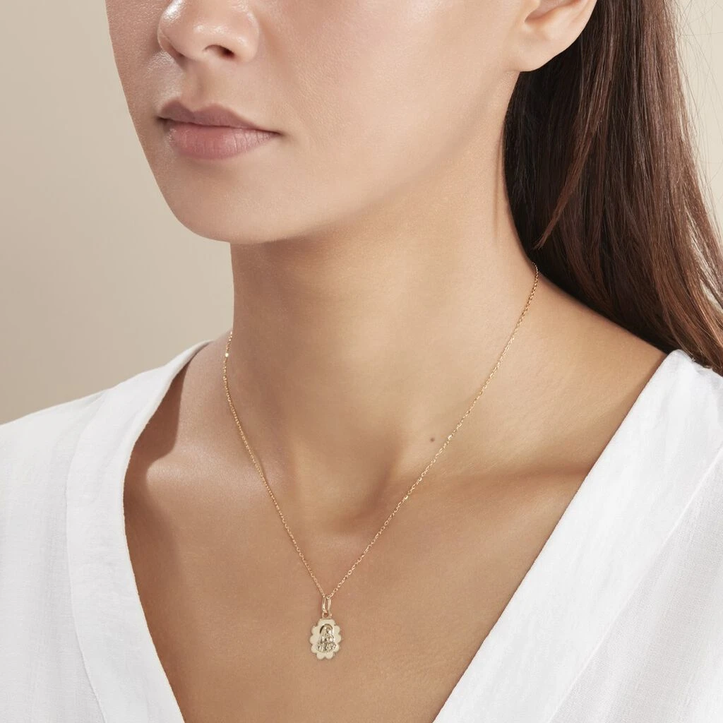 Pendentif Vierge Nuage Or Jaune – Image 4
