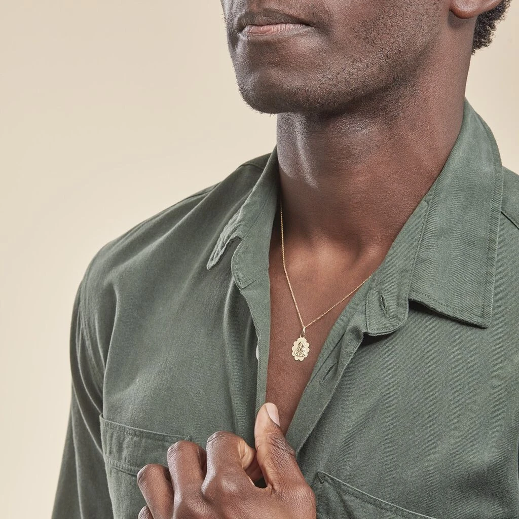 Pendentif Vierge Nuage Or Jaune – Image 5