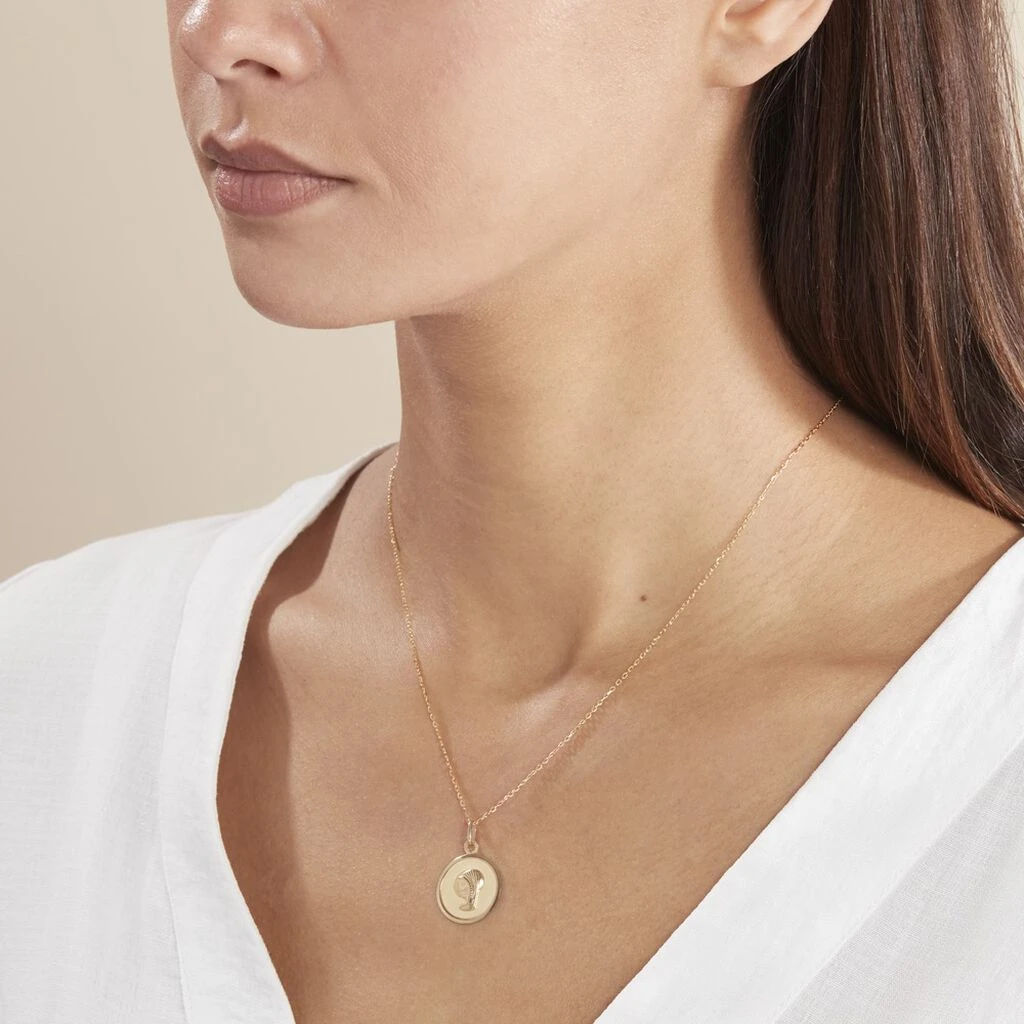Pendentif Vierge Rond Or Jaune – Image 4