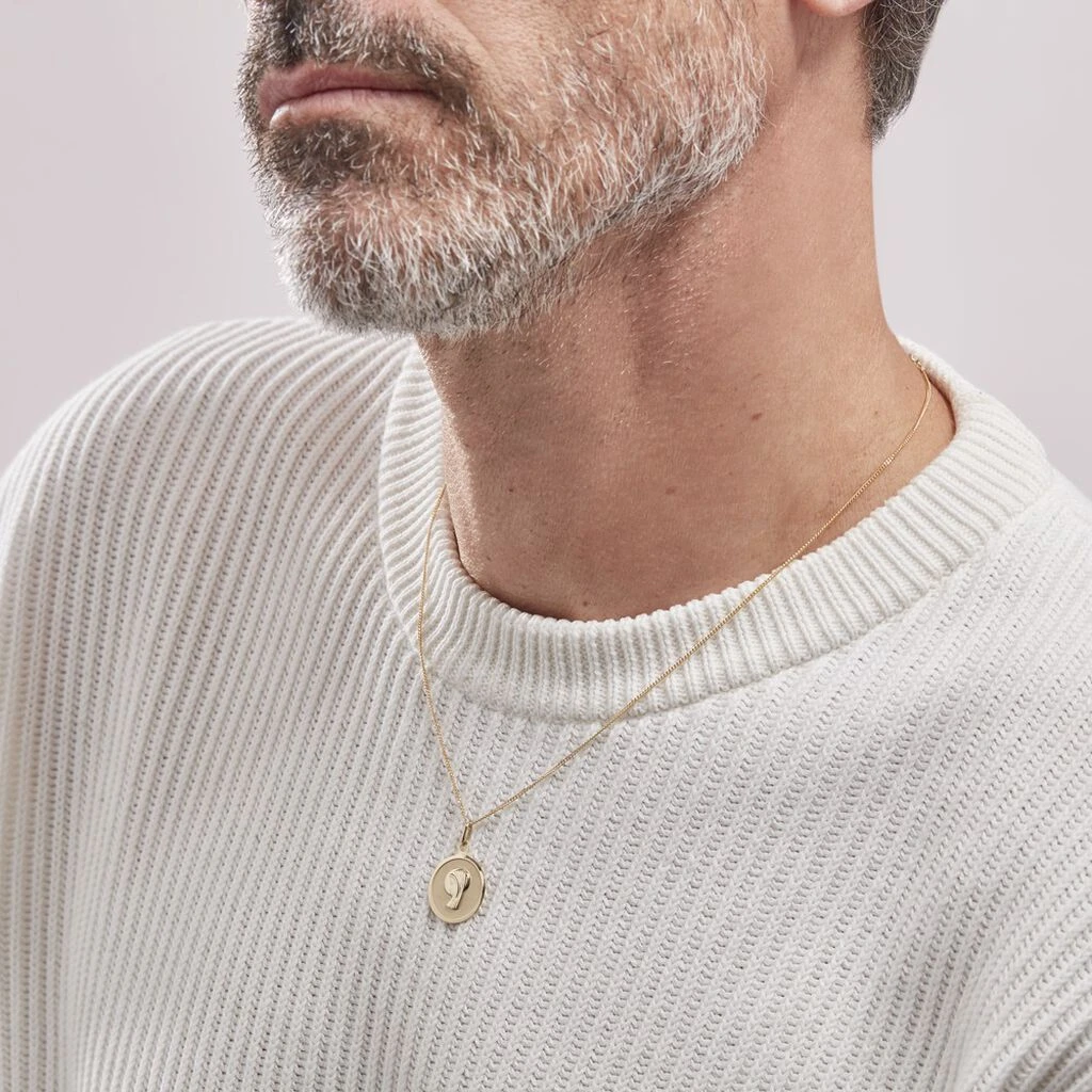 Pendentif Vierge Rond Or Jaune – Image 5