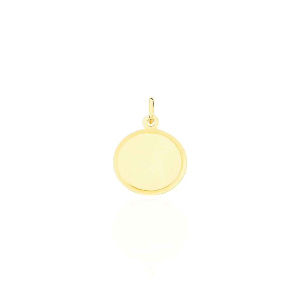 Pendentif Vierge Rond Or Jaune – Image 2