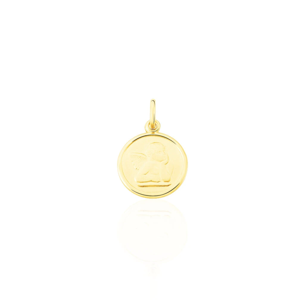 Pendentif Ange Rond Or Jaune