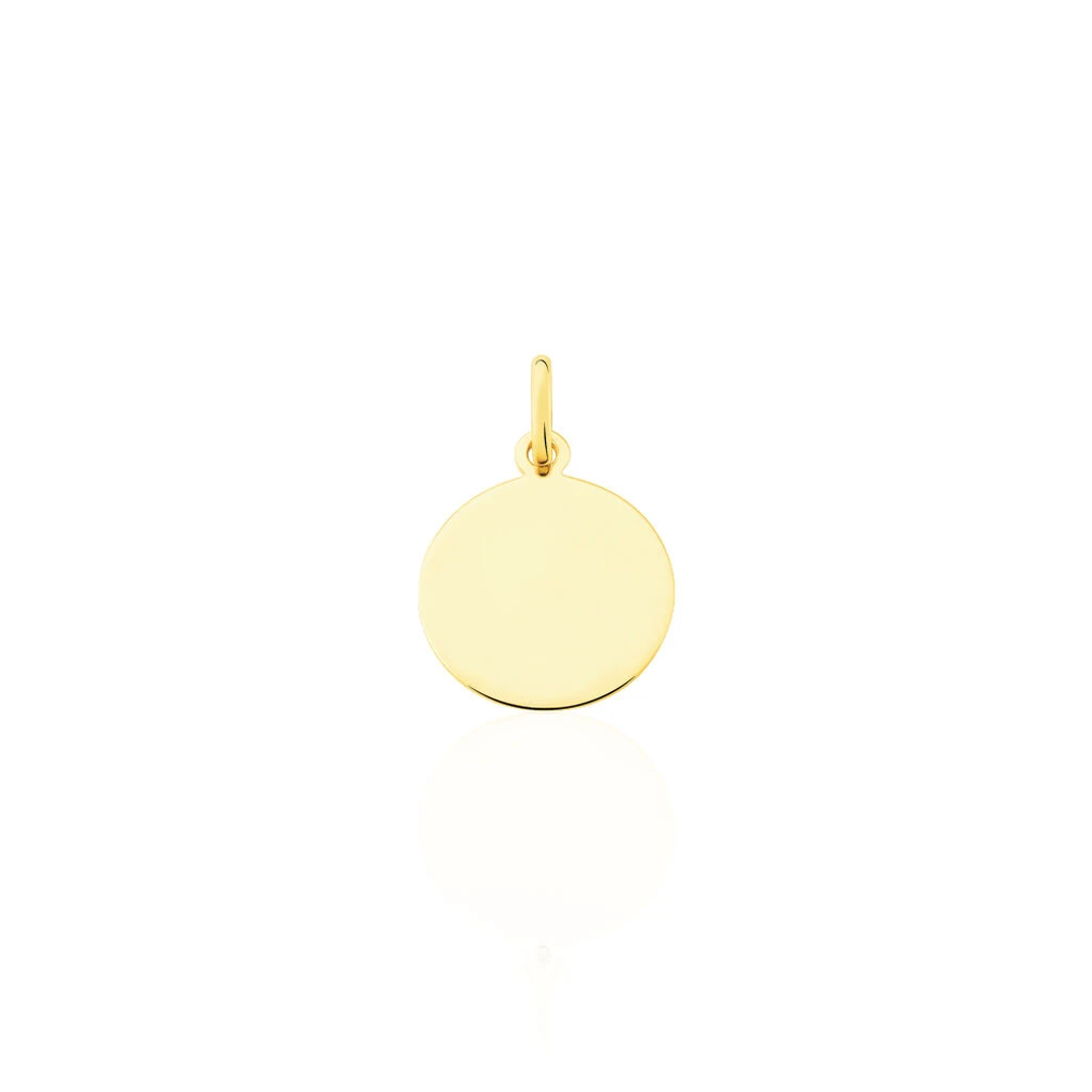Pendentif Ange Rond Or Jaune – Image 2