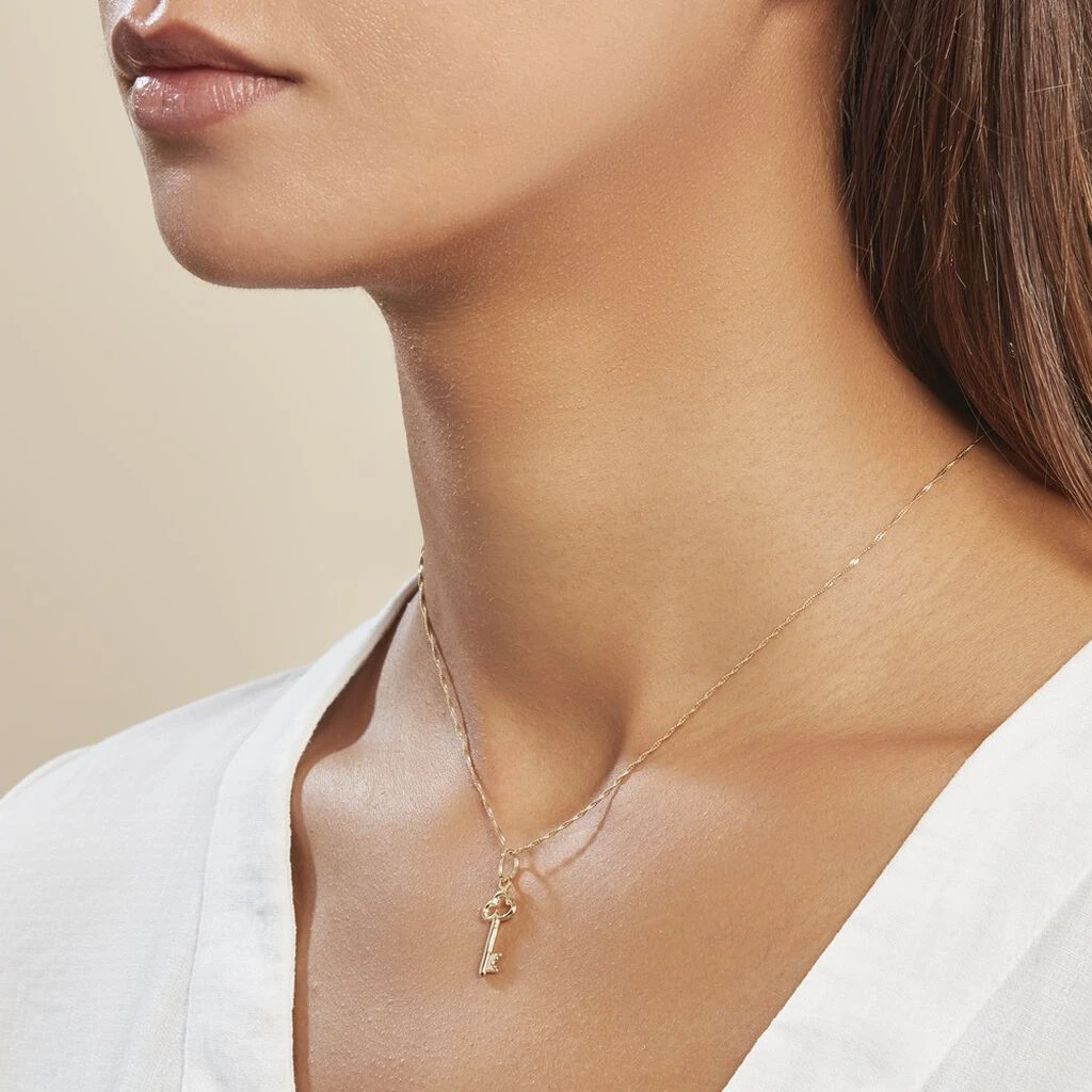 Pendentif Fatilia Clef Coeur Or Jaune – Image 4