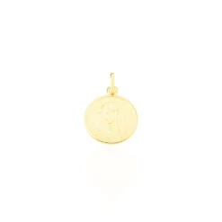 Pendentif Vierge Rond Or Jaune