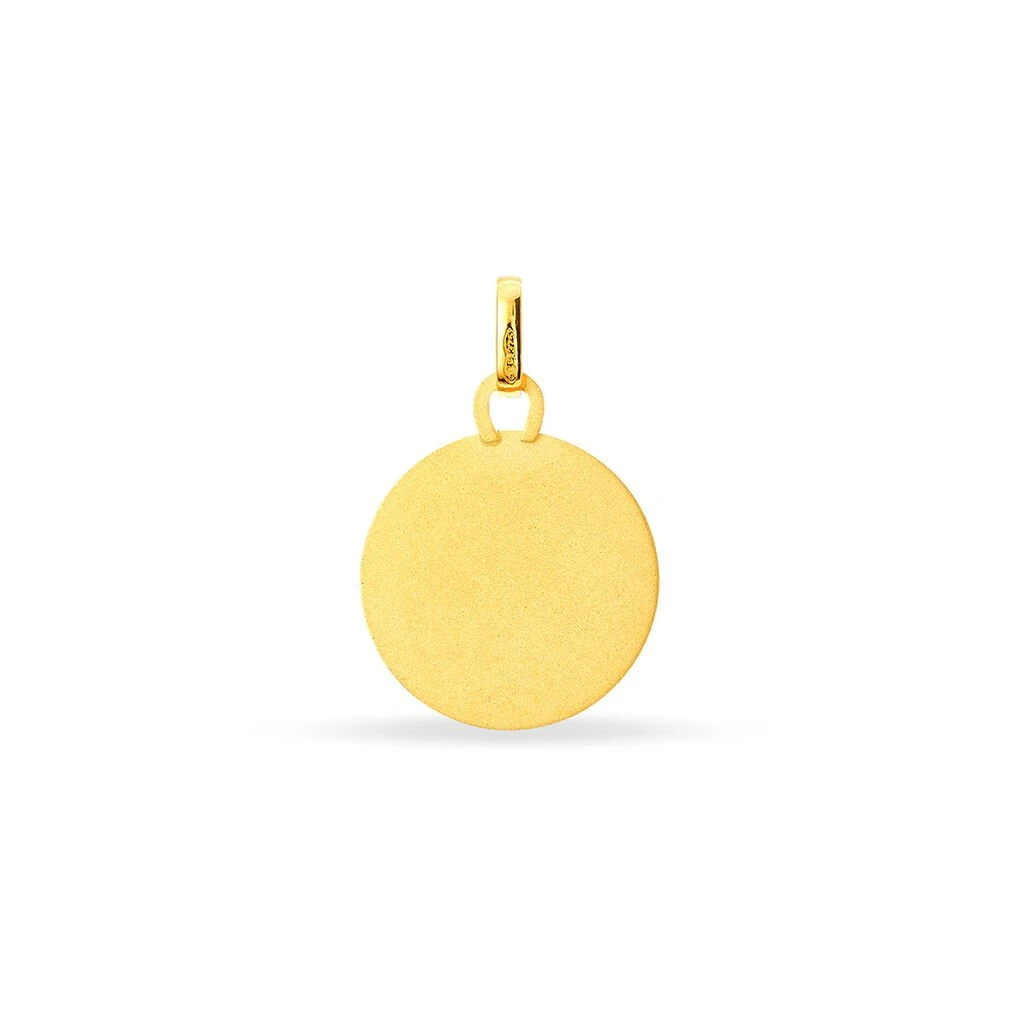 Pendentif Ange Rond Effet Diamante Or Jaune – Image 2