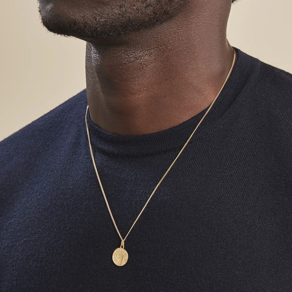 Pendentif Vierge Rond Diamante Or Jaune – Image 4