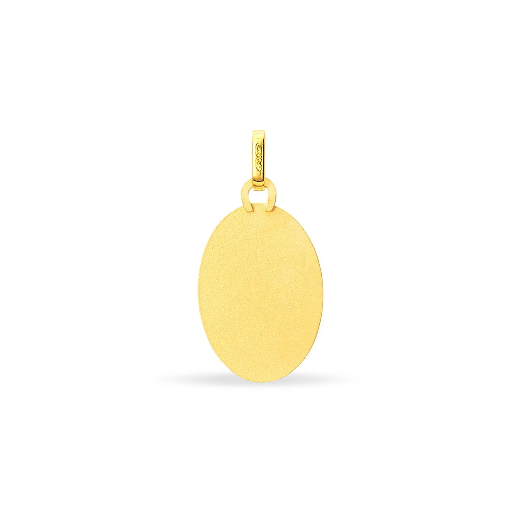 Pendentif Vierge Ovale Or Jaune – Image 2