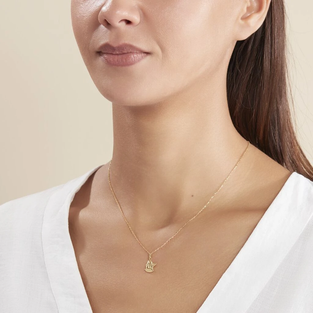 Pendentif Ange Endormi Or Jaune – Image 3