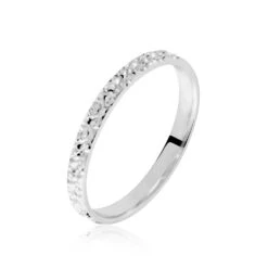 Alliance Fantaisie Diamantee Or Blanc