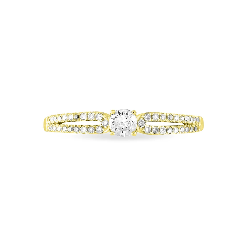 Bague Solitaire Katalina Or Jaune Diamant – Image 2