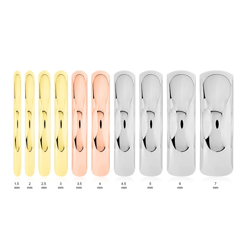 Alliance Aphrodite Demi Jonc Bombe Platine Blanc – Image 4