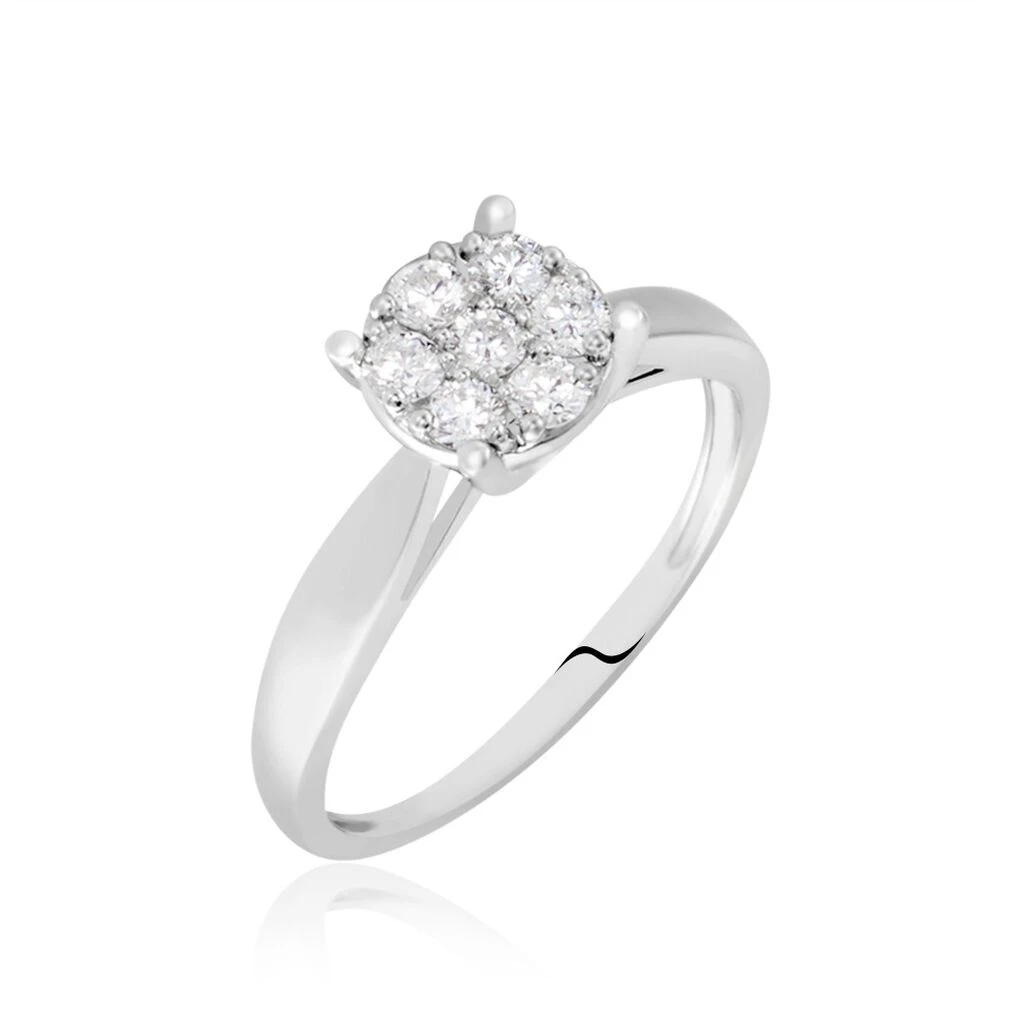 Bague Charlene Platine Blanc Diamant