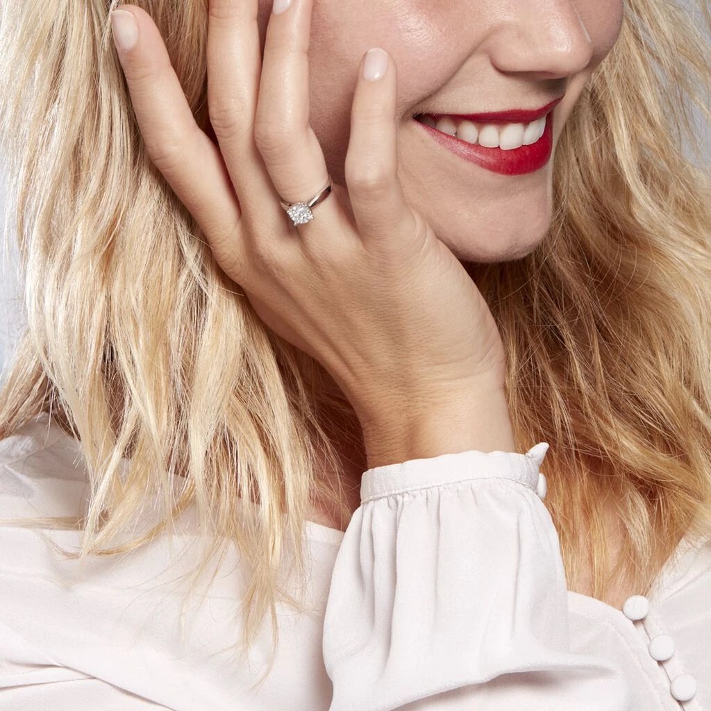 Bague Charlene Platine Blanc Diamant – Image 5