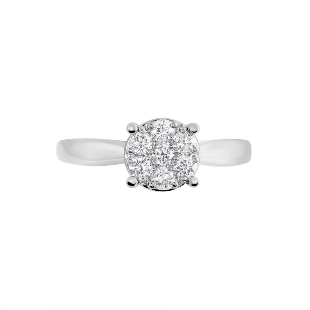 Bague Charlene Platine Blanc Diamant – Image 2