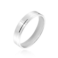 Alliance Tyffen Ruban Plat Argent Blanc