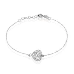 Bracelet Agata Argent Blanc