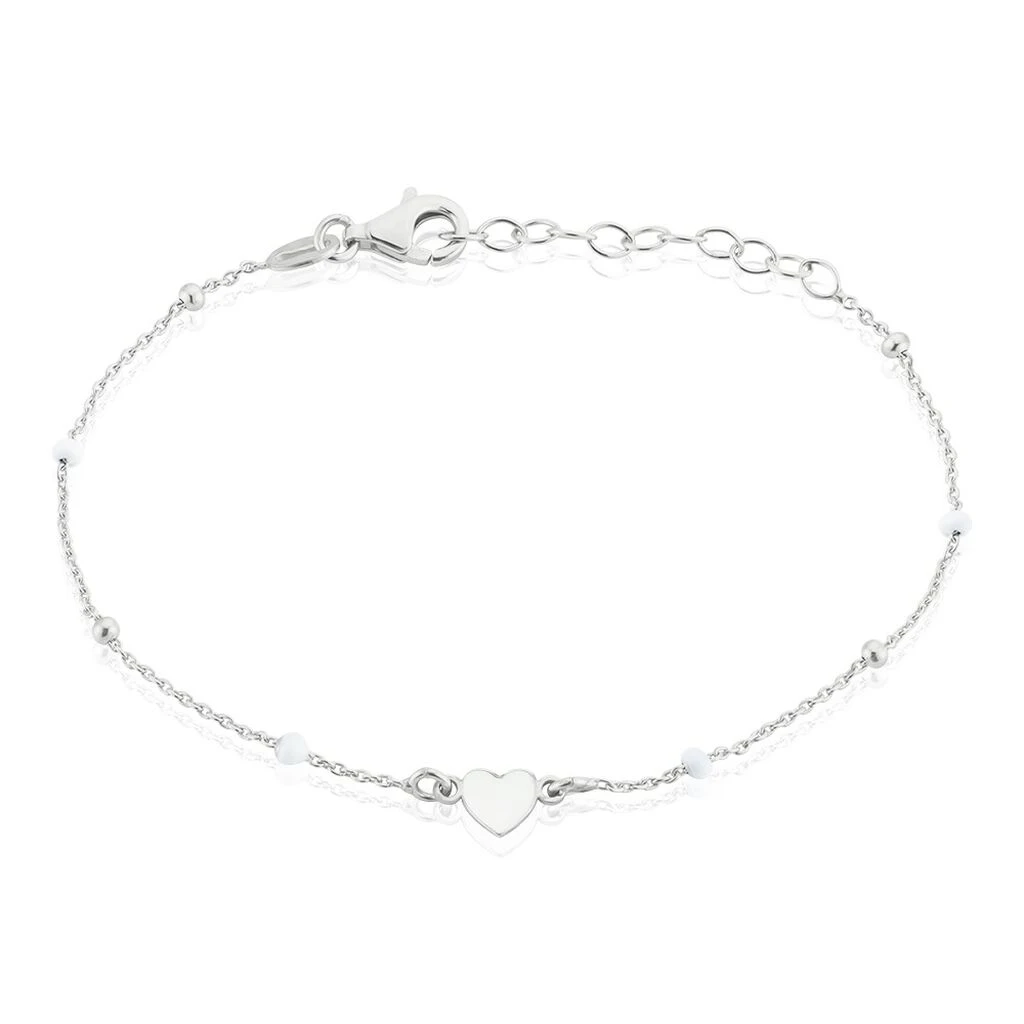 Bracelet Argent Blanc Augustine