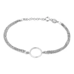 Bracelet Kaelly Argent Blanc