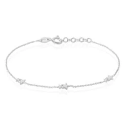Bracelet Astria Argent Blanc