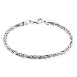 Bracelet Argent Blanc Aleesha