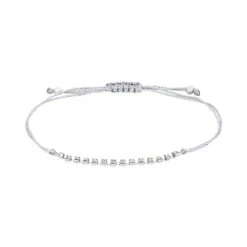 Bracelet Kelynaae Argent Blanc Oxyde De Zirconium