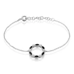 Bracelet Argent Hippol Oxydes De Zirconium