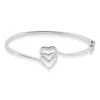 Bracelet Jonc Veronike Argent Blanc Oxyde De Zirconium