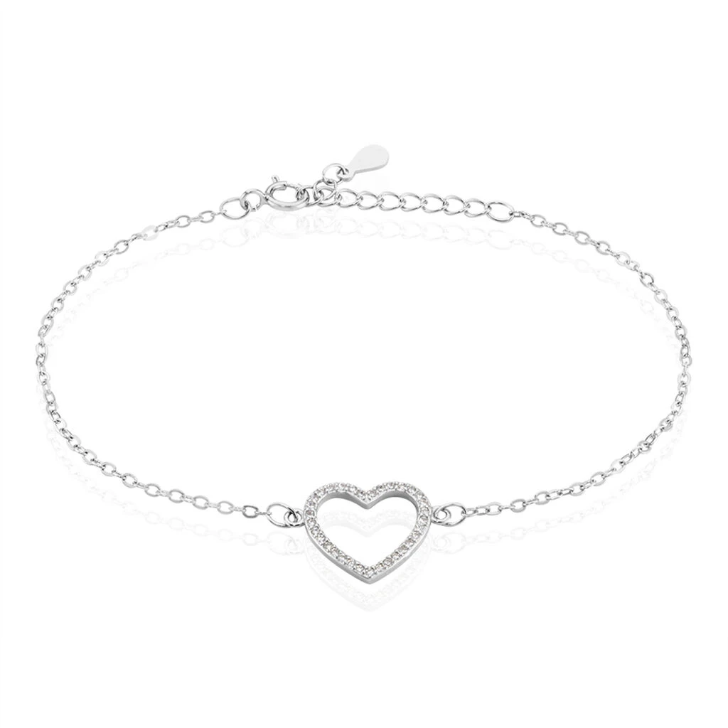 Bracelet Gasparde Argent Blanc Oxyde De Zirconium