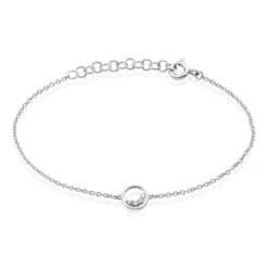 Bracelet Argent Vivence Oxydes De Zirconium