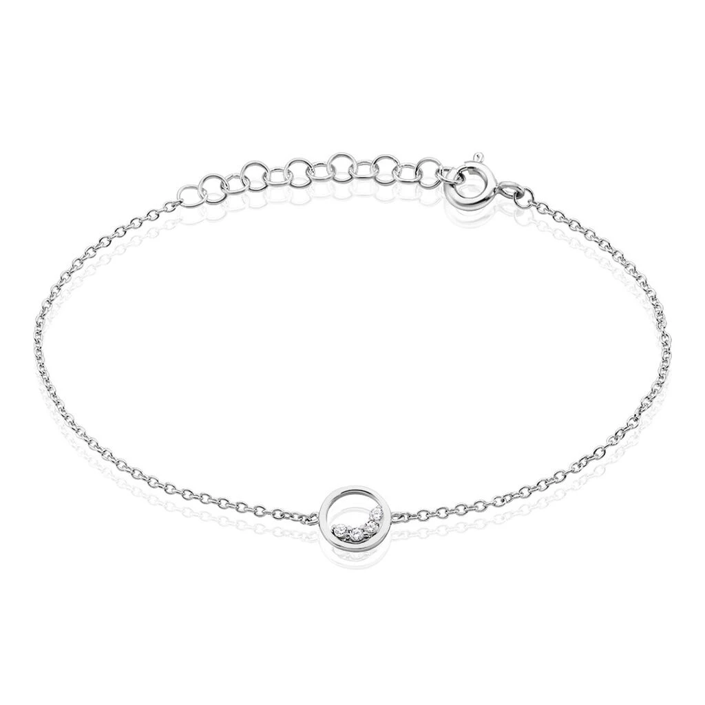 Bracelet Argent Vivence Oxydes De Zirconium