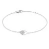 Bracelet Argent Blanc Valtrude Oxydes De Zirconium Serti Griffes