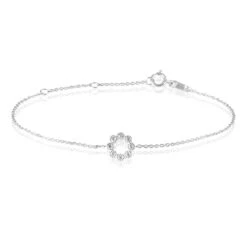 Bracelet Nostra Argent Blanc Oxyde De Zirconium