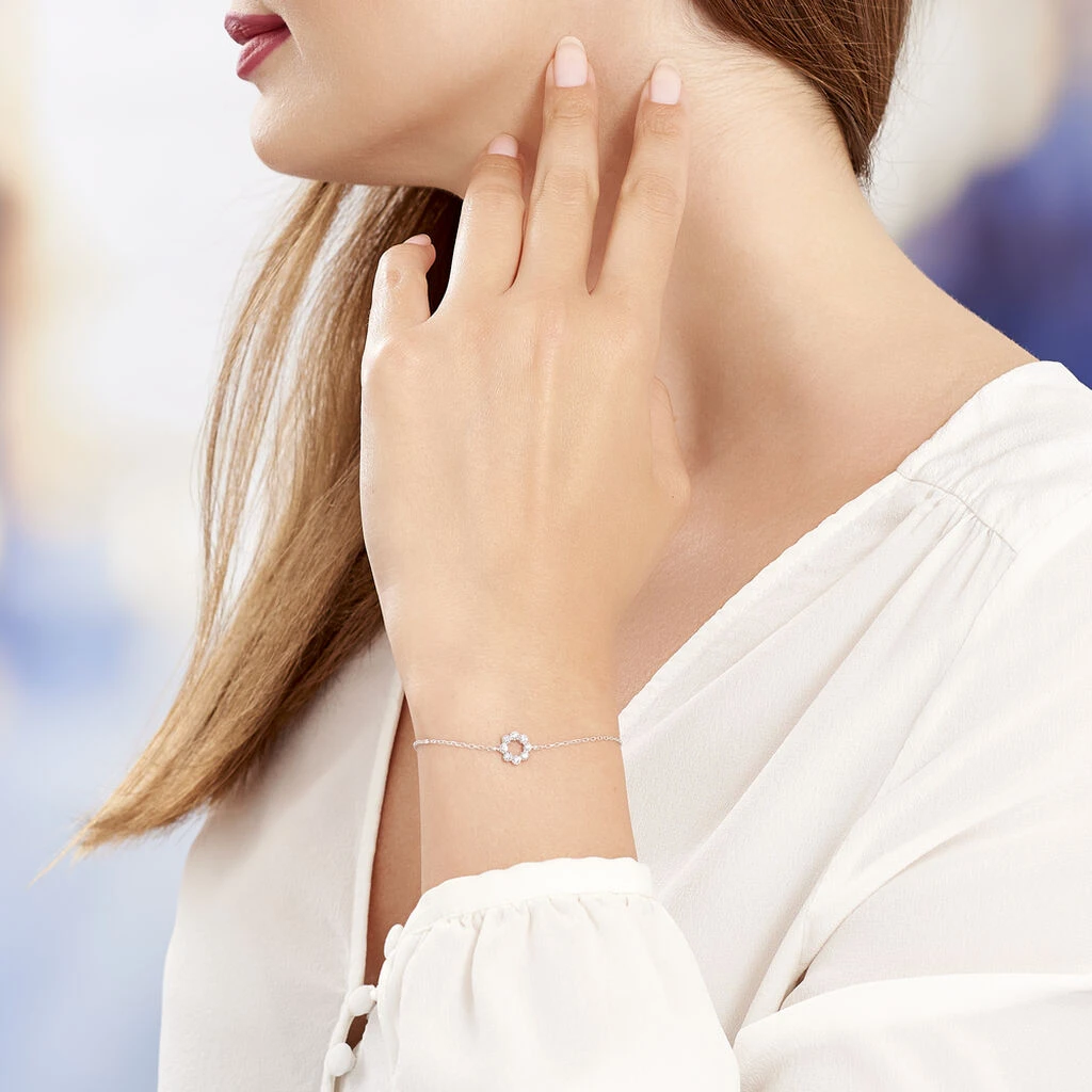 Bracelet Nostra Argent Blanc Oxyde De Zirconium – Image 3