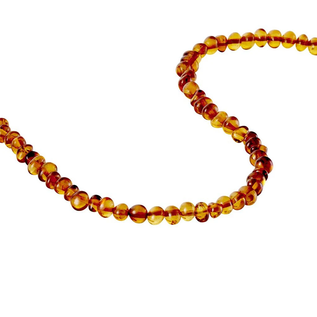 Collier Sautoir Argent Vaneng Ambre – Image 2