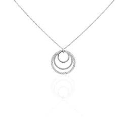 Collier Lilia Argent Blanc