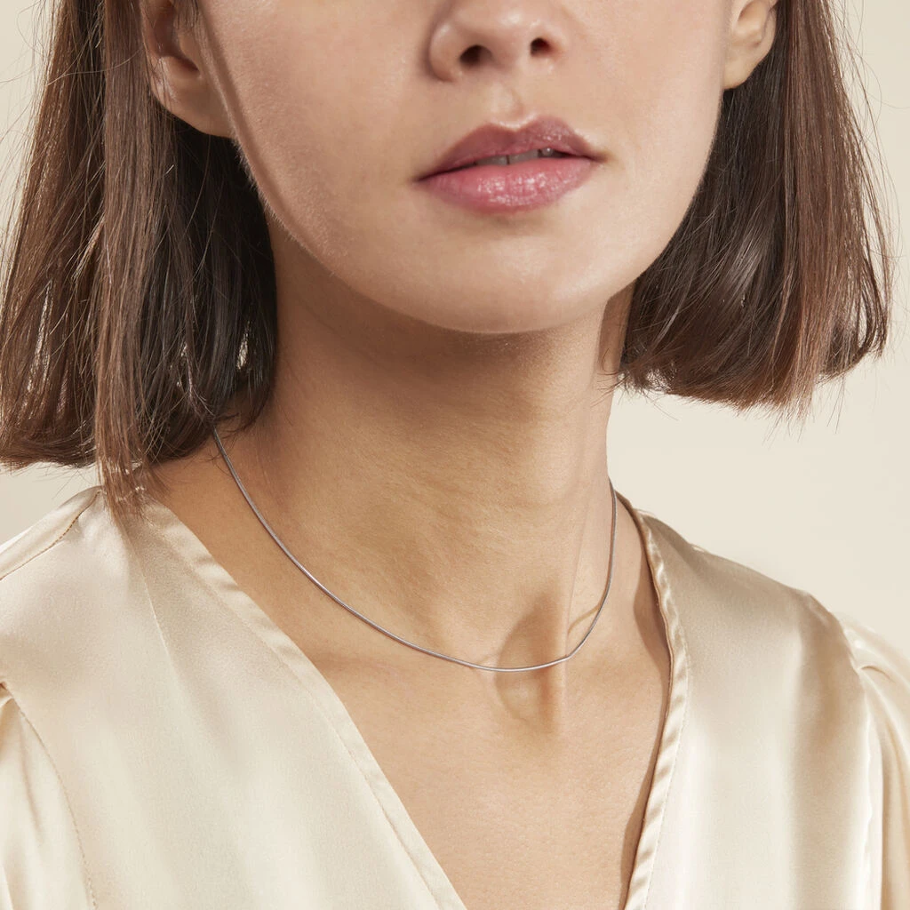 Chaîne Geva Argent Blanc – Image 5