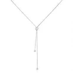 Collier Leandra Argent Blanc