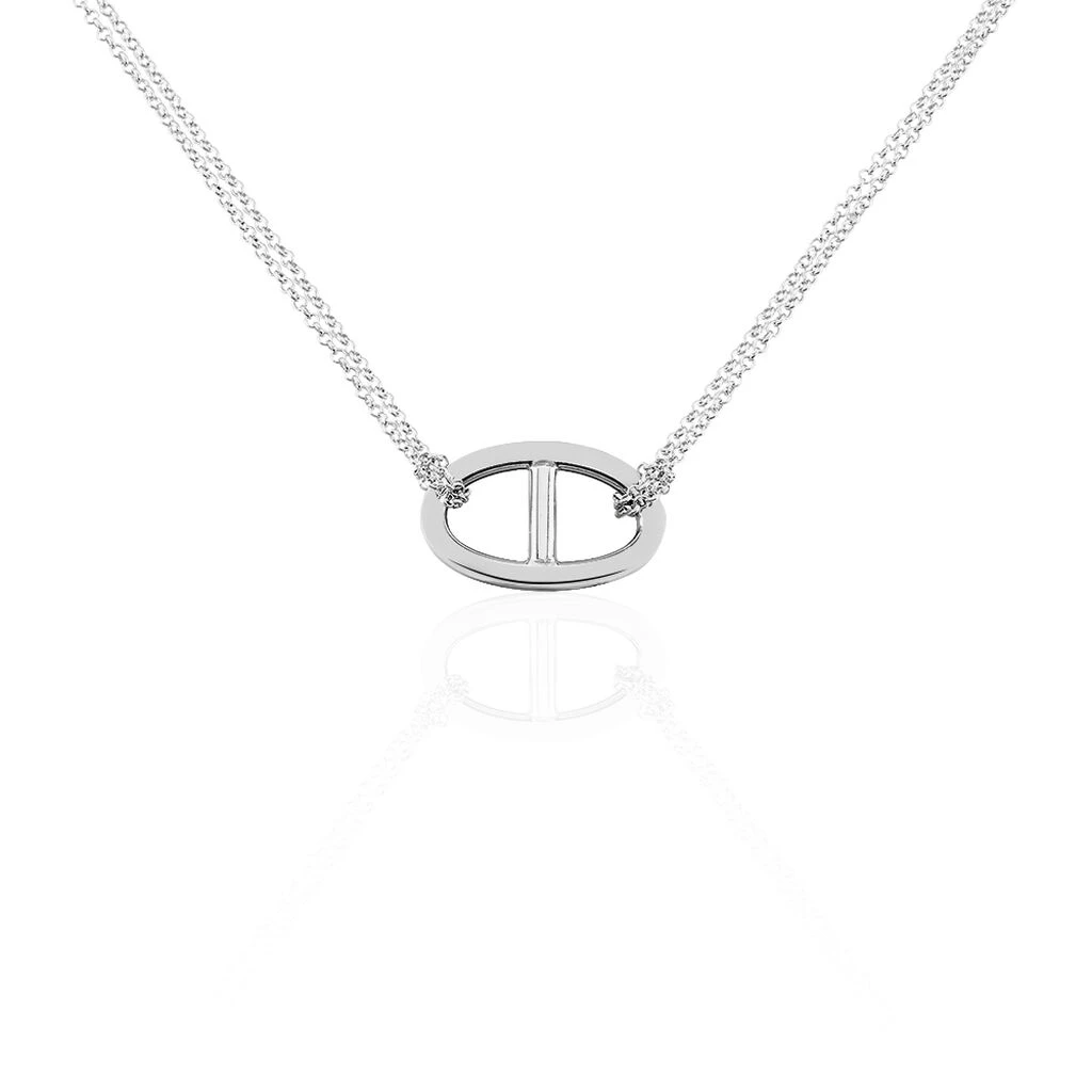 Collier Abdon Argent Blanc
