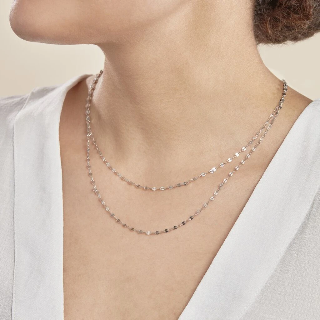 Collier Adelaide Argent Blanc – Image 3