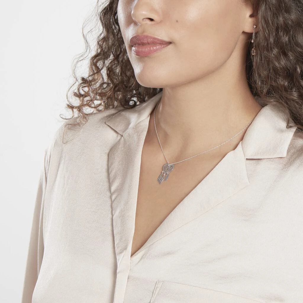 Collier Argent Blanc Sebastina – Image 4