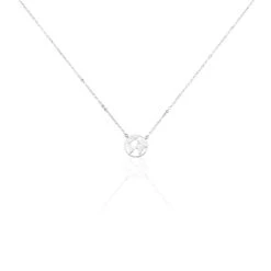 Collier Livia Argent Blanc