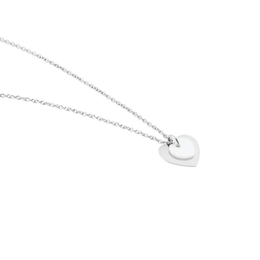 Collier Argent Blanc Ikaria Nacre – Image 2