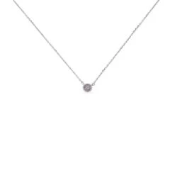 Collier Auxana Argent Blanc Oxyde De Zirconium